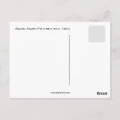 Russisch Rijk, volledig wapen Briefkaart (Achterkant)