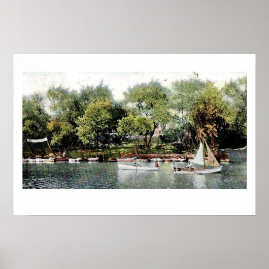 Russisch River Boating Poster Print (Voorkant)
