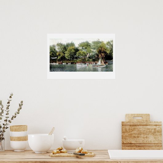 Russisch River Boating Poster Print (Keuken)