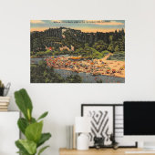 Russisch rivierstrand Poster (Thuiskantoor)