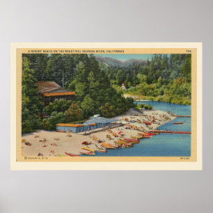 Russisch rivierstrand poster
