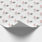 Russisch rood omslagpapier cadeaupapier (Hoek)