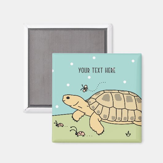  Russisch schildpad magneet (Voorkant / Achterkant)