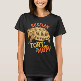 Russisch schildpad-moeder cadeau voor haar schildp t-shirt