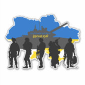 Russisch schip Idi Nahui, oorlog in oekraïne T-Shi Sticker (Voorkant)