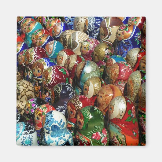 Russisch souvenirs magneet (Voorkant)