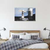 Russisch Soyuz en Progress-ruimtevaartuigen Canvas Afdruk (Insitu (Slaapkamer))