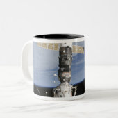 Russisch Soyuz en Progress-ruimtevaartuigen Tweekleurige Koffiemok (Voorkant links)