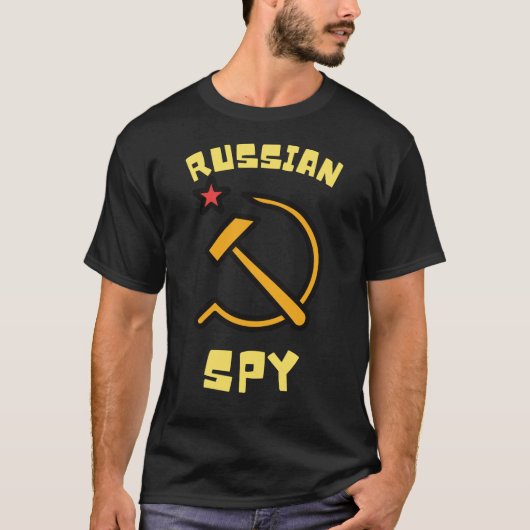 Russisch spionagepolitiek Rusland helemaal geen T-shirt (Voorkant)