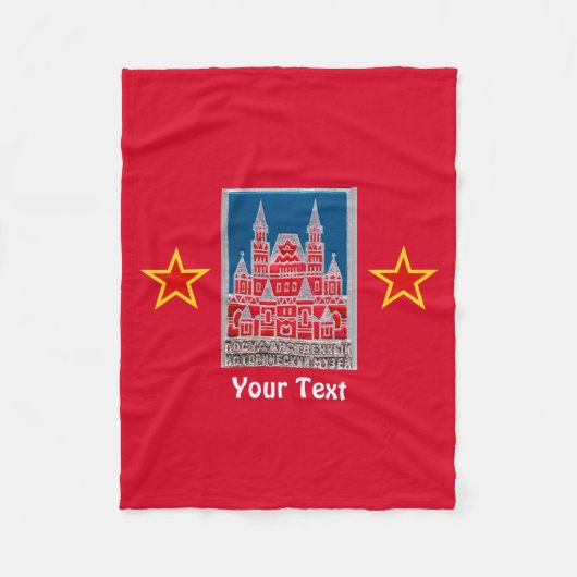 Russisch Staatshistorisch Museum Znachok Fleece Deken (Voorkant)