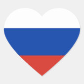 Russisch Sticker van het Vlaggenhart (Voorkant)