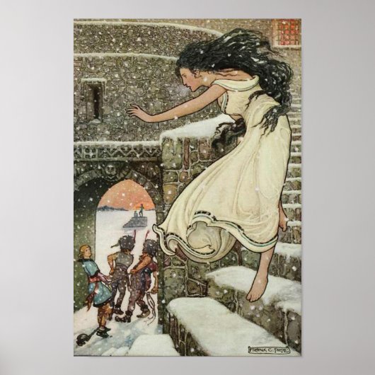Russisch Storybook Princess Frank Pape Art Poster (Voorkant)