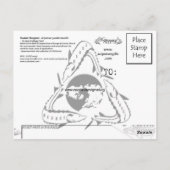 Russisch Sturgeon Briefkaart (Achterkant)