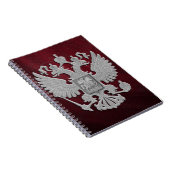 Russisch symbool vlag rood notitieboek (Rechterzijde)