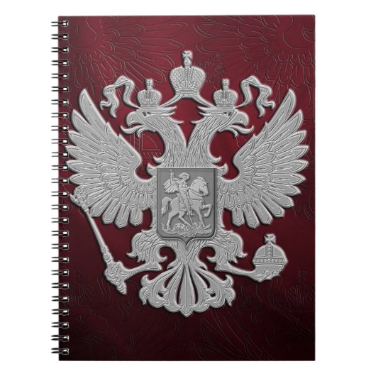 Russisch symbool vlag rood notitieboek (Voorkant)