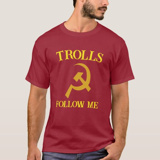 Russisch Troll Symbool T-shirt (Voorkant)