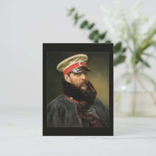 Russisch Tsar Alexander II Briefkaart (Staand voorkant)