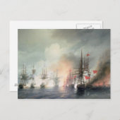 Russisch-Turks Zee Slag bij Sinop Briefkaart (Voorkant / Achterkant)