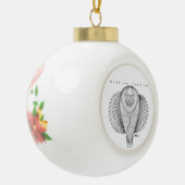 Russisch Uitzicht met toppen Keramische Bal Ornament (Links)