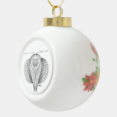 Russisch Uitzicht met toppen Keramische Bal Ornament (Rechts)