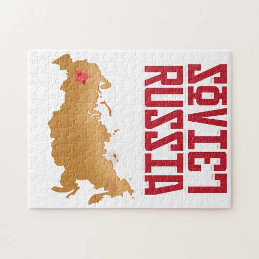 Russisch Vintage Travel Poster Legpuzzel (Horizontaal)