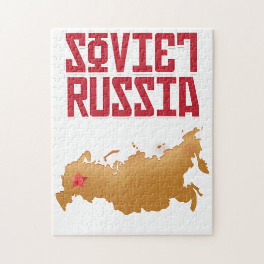 Russisch Vintage Travel Poster Legpuzzel (Verticaal)