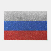 Russisch Vlag Glitter Welkom thuis Deurmat (Voorkant)