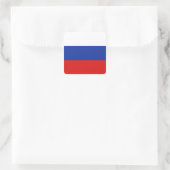 Russisch vlaggen vierkante sticker (Tas)