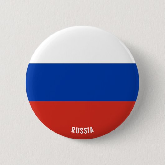 Russisch vlaggencharmerende patriotticus ronde button 5,7 cm (Voorkant)