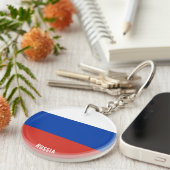 Russisch vlaggencharmerende patriotticus sleutelhanger (Voorkant Rechts)