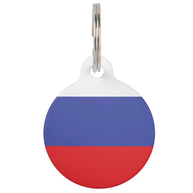 Russisch vlaggenembleem huisdierpenning (Voorkant)