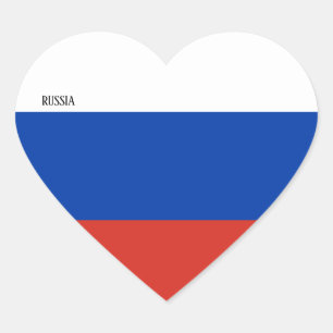 Russisch vlaggenpatriottisch hart sticker