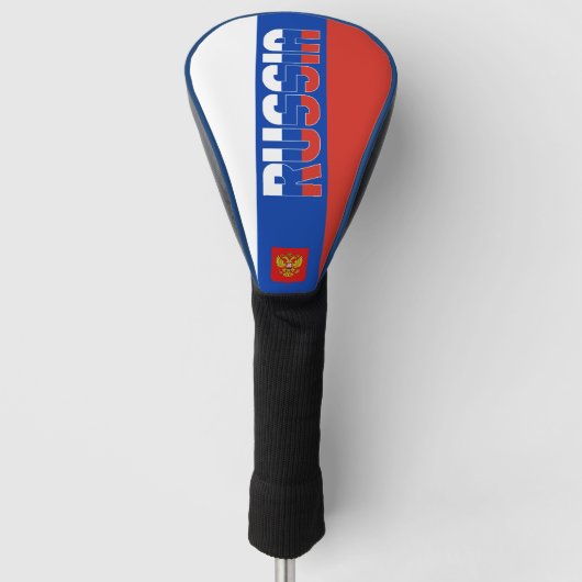 Russisch vlaggenschip: prachtig patriottisch golfheadcover (Voorkant)