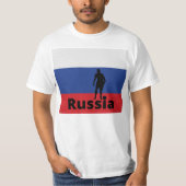 Russisch voetbal, aanpasbaar t-shirt (Voorkant)