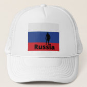 Russisch voetbal, aanpasbaar trucker pet (Voorkant)