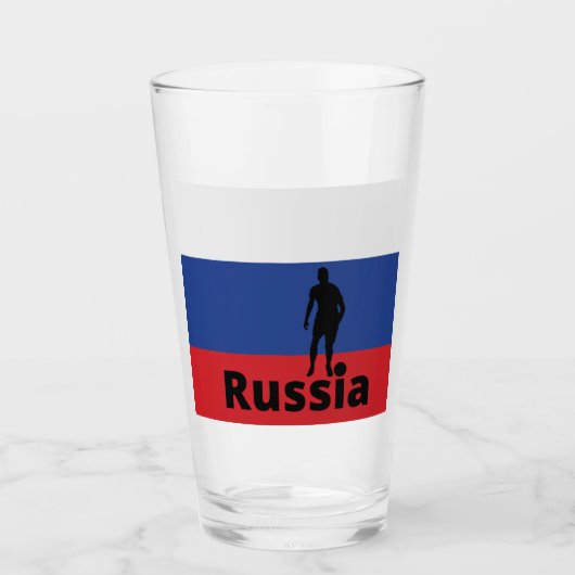 Russisch voetbal glas (Voorkant)