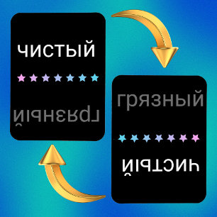Russisch vuilnisapparaat schoon en vuil magneet