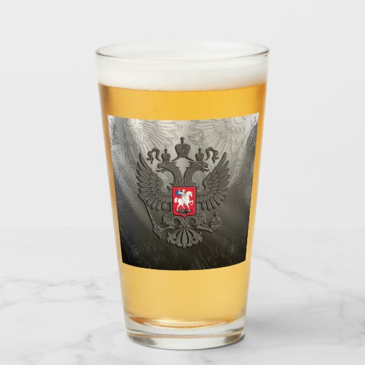 Russisch wapen glas (Voorkant gevuld)