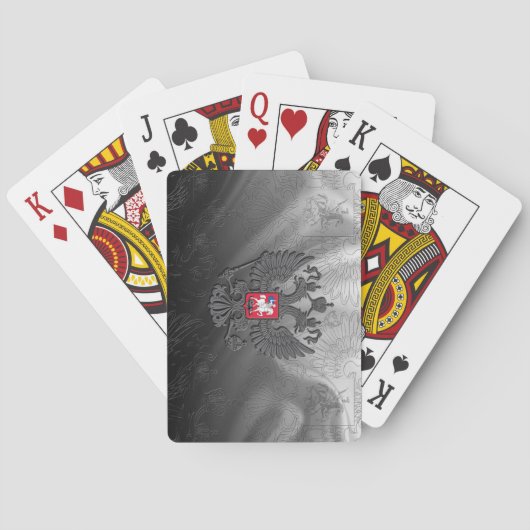 Russisch wapen pokerkaarten (Achterkant)