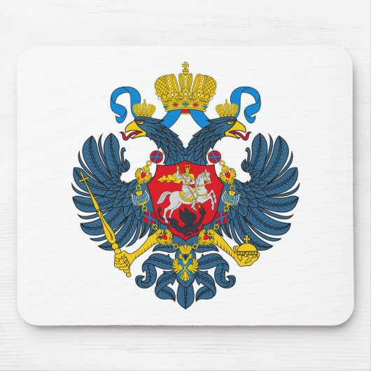Russisch wapenschild (18e eeuw) Mousepad Muismat (Voorkant)