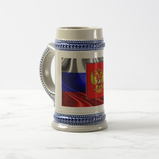 Russisch wapenschild bierpul (Voorkant links)