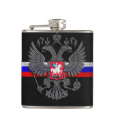Russisch wapenschild heupfles (Voorkant)
