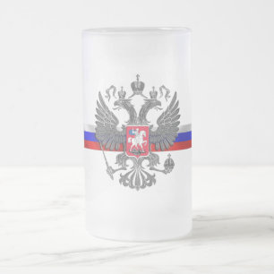 Russisch wapenschild matglas bierpul