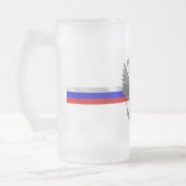 Russisch wapenschild matglas bierpul (Links)