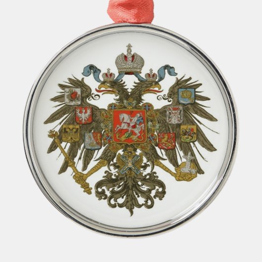 Russisch wapenschild metalen ornament (Voorkant)