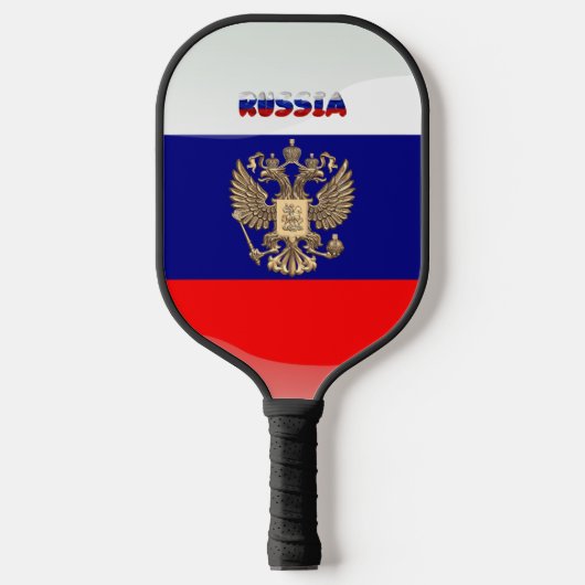 Russisch wapenschild pickleball paddle (Voorkant)