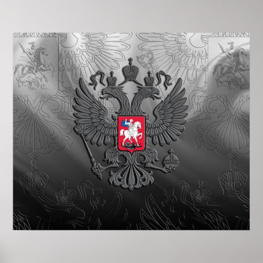 Russisch wapenschild poster (Voorkant)
