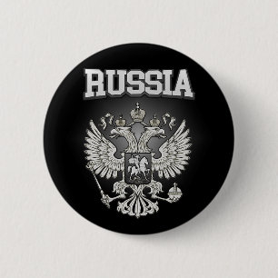 Russisch wapenschild ronde button 5,7 cm