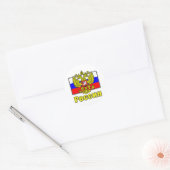 Russisch wapenschild ronde sticker (Envelop)