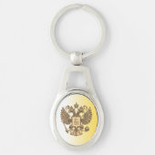 Russisch wapenschild sleutelhanger (Voorkant)